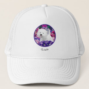West Highland White Terrier Painting Dog Art Trucker Hat
