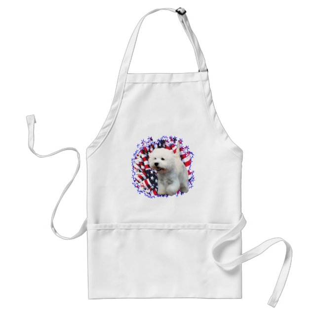 West Highland White Terrier Patriot Standard Apron (Front)