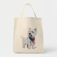 West Highland White Terrier Patriotic