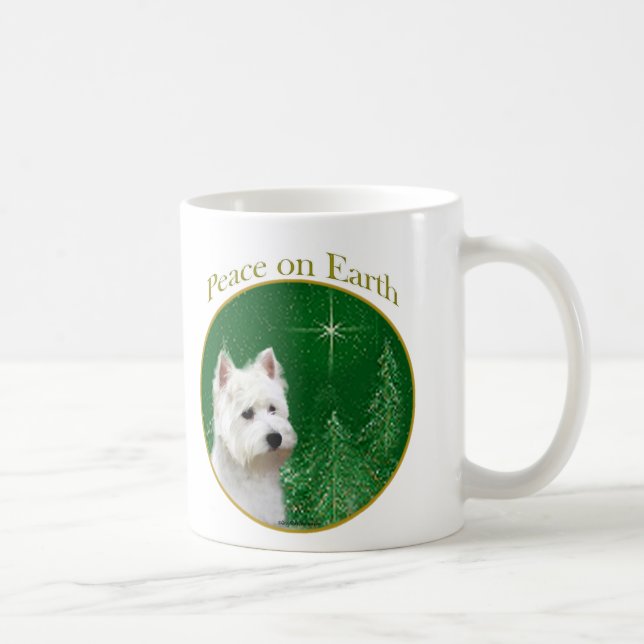 West Highland White Terrier Peace Coffee Mug (Right)