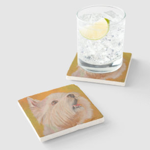 West Highland White Terrier Portrait Stone Coaster