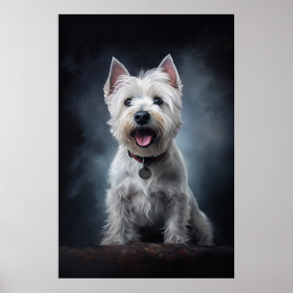 West highland white terrier poster