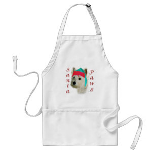 West Highland White Terrier Santa Paws Standard Apron