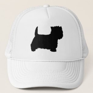 West Highland White Terrier Silhouette Trucker Hat