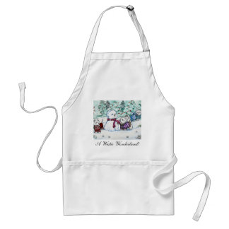 West Highland White Terrier Snowman Standard Apron