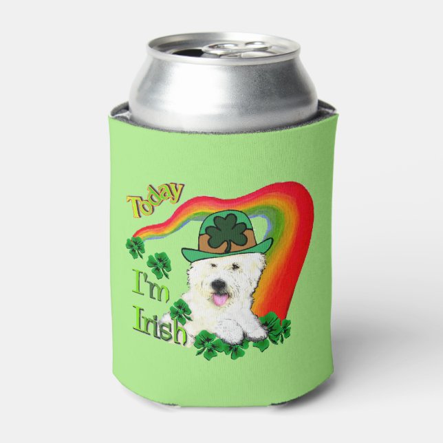 West Highland White Terrier St Patricks Day Can Cooler (Can Front)