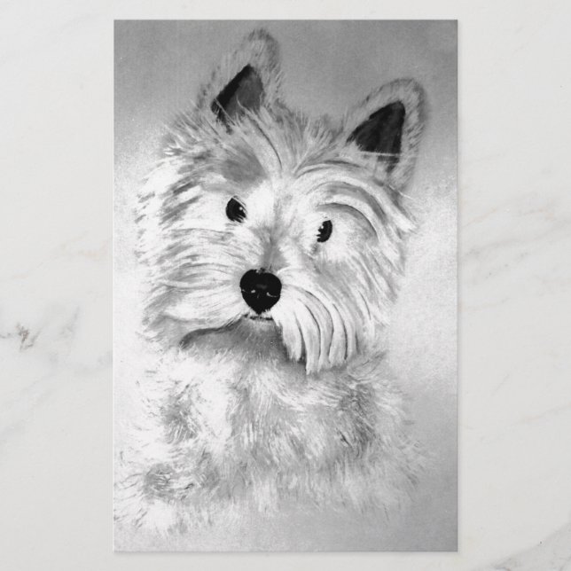 West Highland White Terrier Stationery (Front)