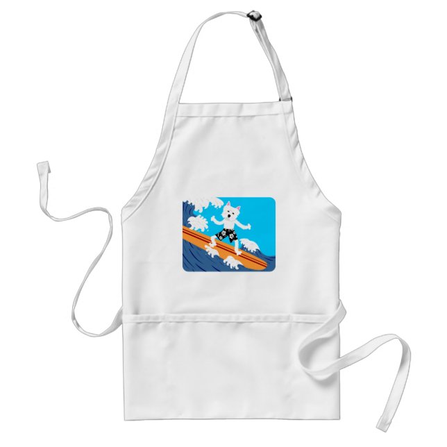 West Highland White Terrier Surfer Standard Apron (Front)