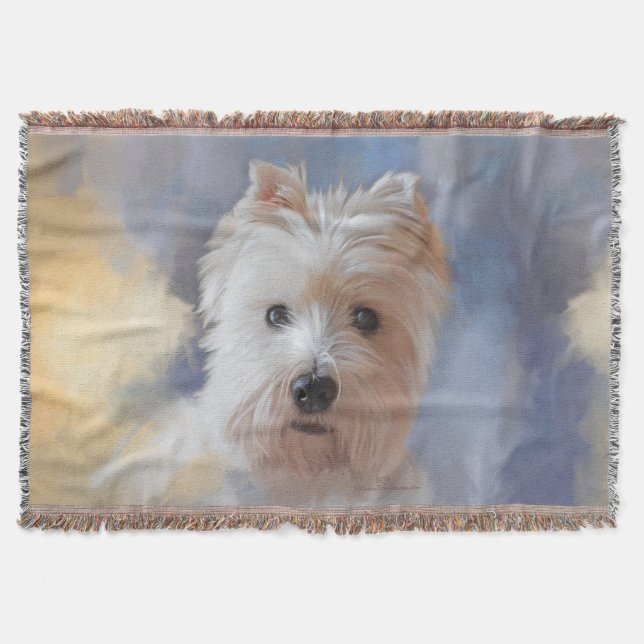 West Highland White Terrier Throw Blanket (Front)