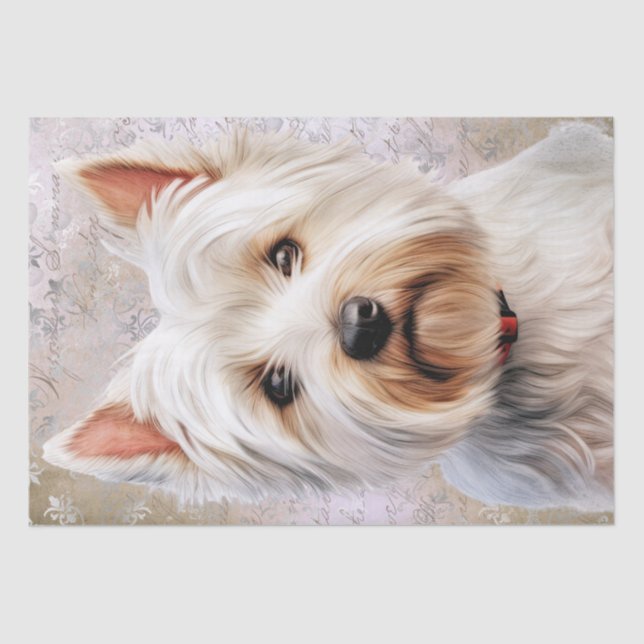 West Highland White Terrier Tissue Paper (Front)
