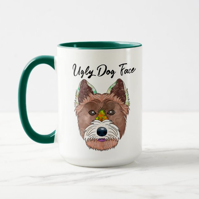 West Highland White Terrier ugly face mug (Left)