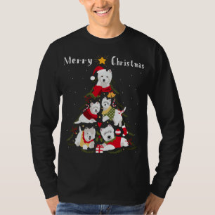West Highland White Terrier Westie Christmas Tree  T-Shirt