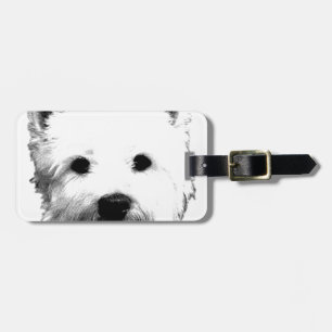 West Highland White Terrier Westie Dog Image Luggage Tag