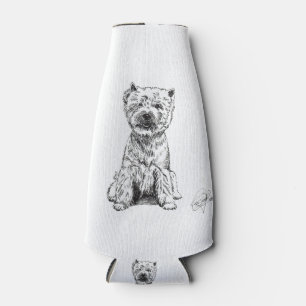 WEST HIGHLAND WHITE TERRIER. "WESTY" BOTTLE COOLER