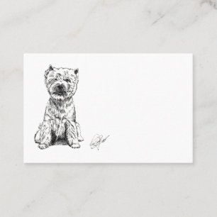 West Highland White Terrier. "Westy" Business Card