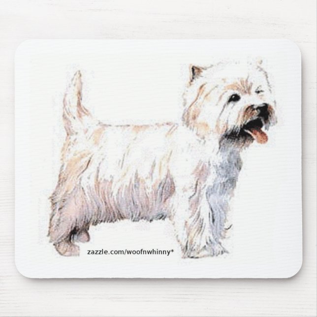 West Highland White Terriers Mouse Pad (Front)