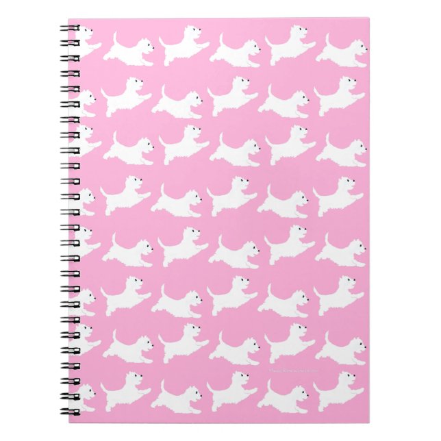 West Highland White Terriers Spiral Notebook (Front)