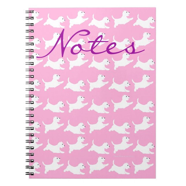 West Highland White Terriers Spiral Notebook (Front)