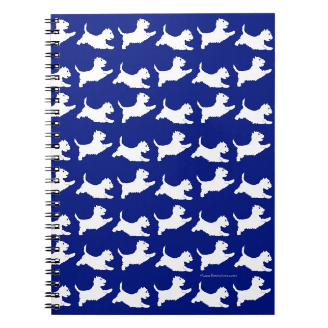 West Highland White Terriers Spiral Notebook (Front)