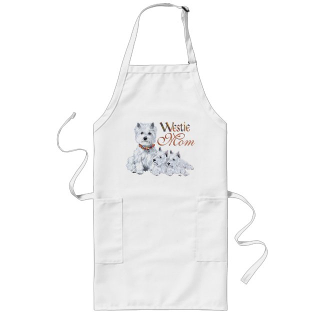 West Higland White Terrier MOM Long Apron (Front)