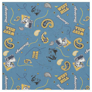 West Hill in dark Blue Fabric