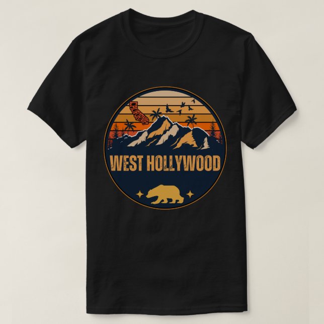 West Hollywood, California T-Shirt (Design Front)