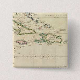 West India Islands 2 15 Cm Square Badge