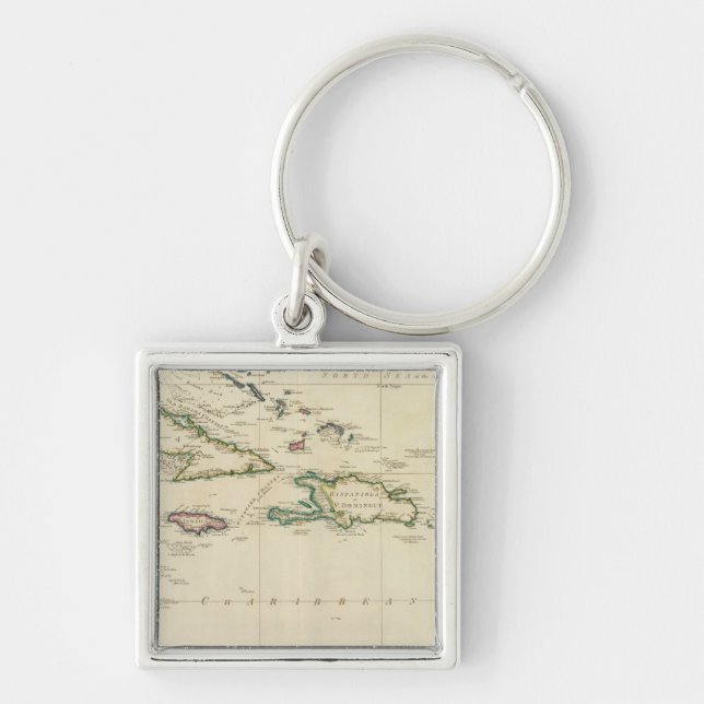 West India Islands 2 Key Ring (Front)