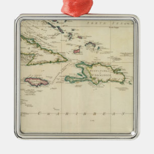 West India Islands 2 Metal Tree Decoration