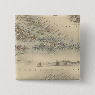 West India Islands 3 15 Cm Square Badge