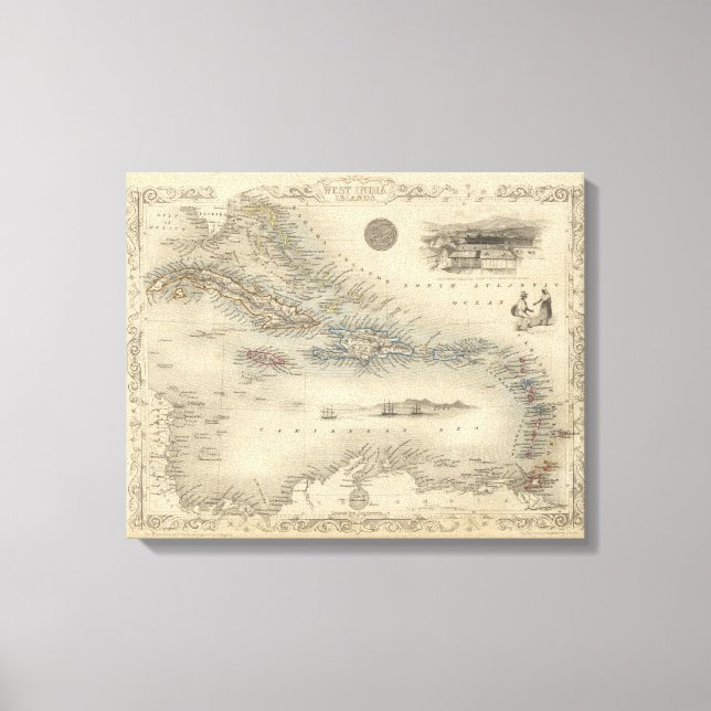 West India Islands 3 Canvas Print (Front)