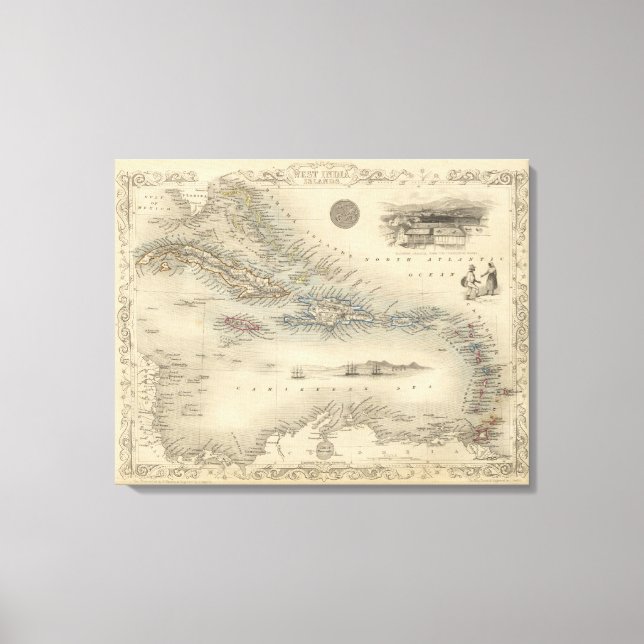 West India Islands 3 Canvas Print (Front)
