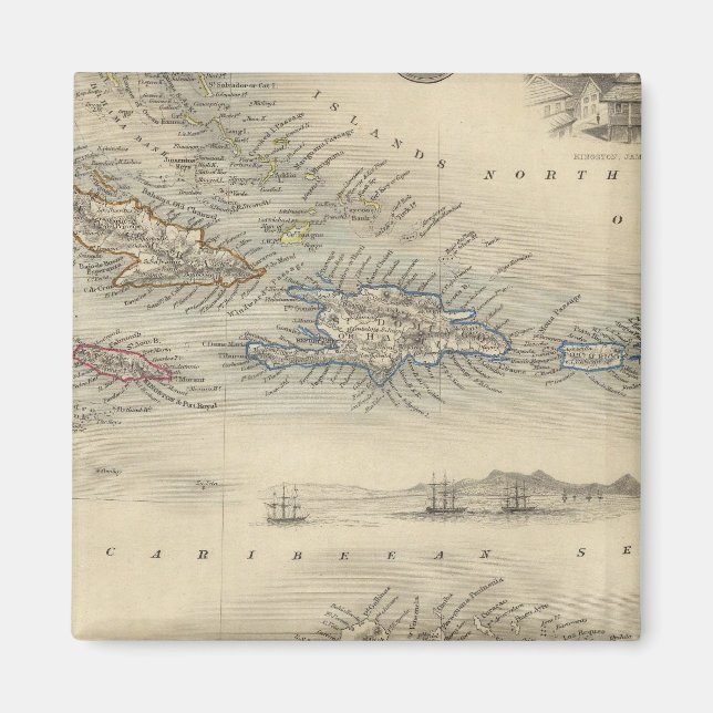 West India Islands 3 Magnet (Front)