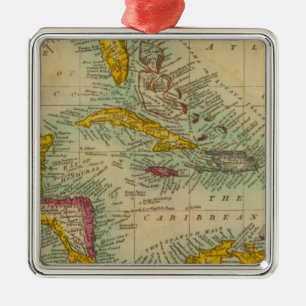 West India Islands Metal Tree Decoration