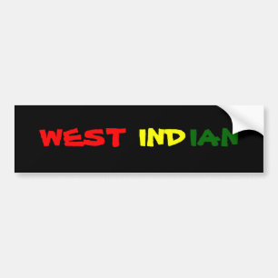 West Indian Bumper Sticker