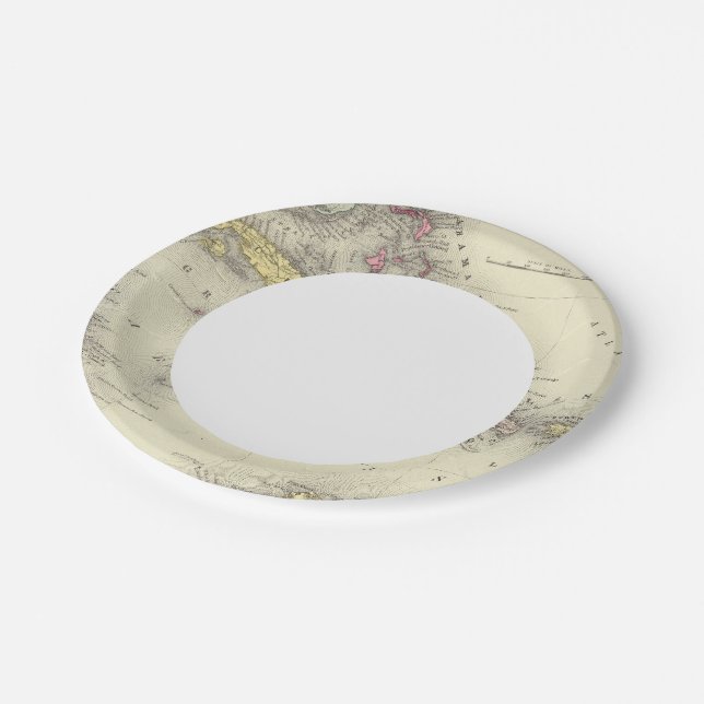 West Indies 13 Paper Plate (Angled)