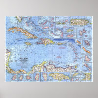 " West Indies: 1962 Detailed Map ...