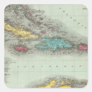 West Indies 8 Square Sticker