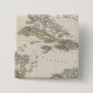 West Indies and Central America 15 Cm Square Badge