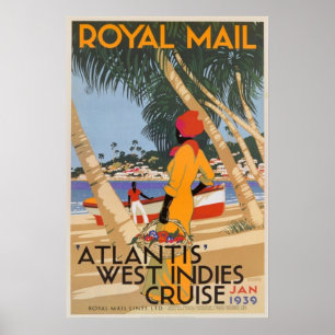 West Indies Royal Mail Cruise poster
