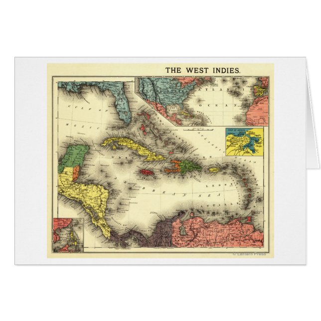 West IndiesPanoramic MapWest Indies (Front Horizontal)
