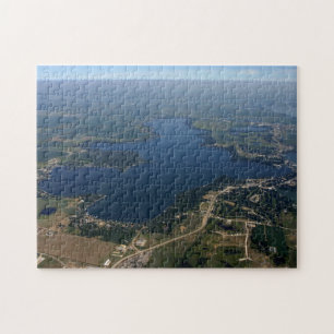 West Lake Okoboji Iowa aerial view puzzle