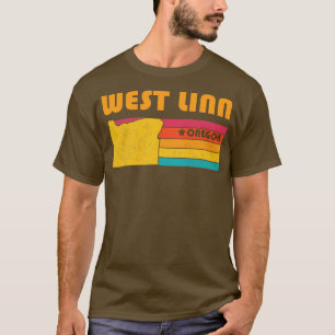 West Linn Oregon Vintage Distressed Souvenir T-Shirt
