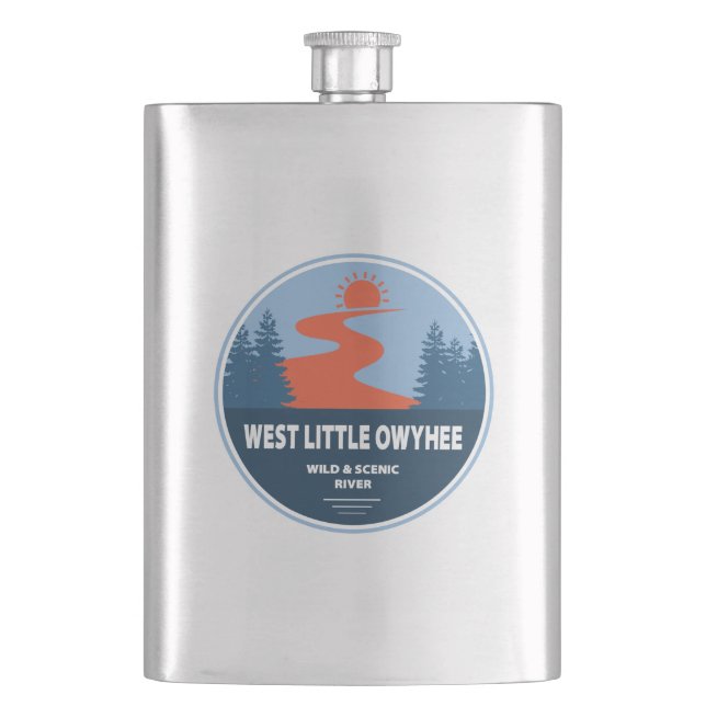 West Little Owyhee Wild And Scenic River Oregon Hip Flask (Front)