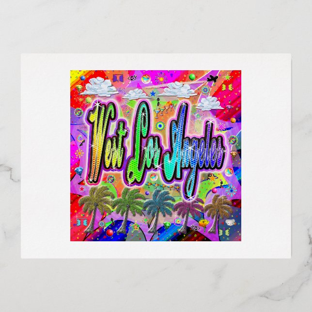 West Los Angeles Vista Express Postcard (Front)