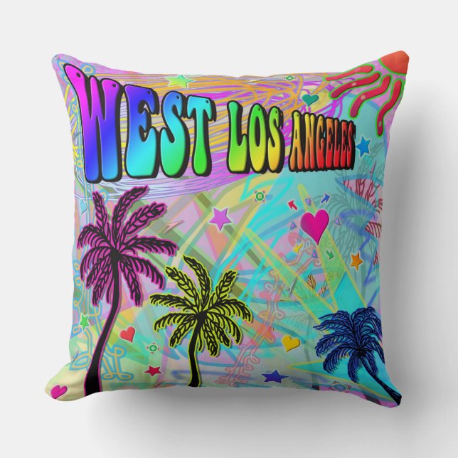 West Los Angeles Vivid Romance Pillow (Front)