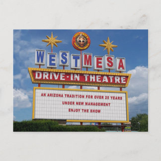 West Mesa Drive-In's Marquee Postcard