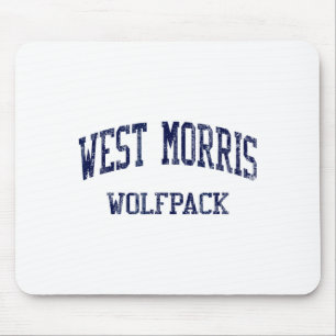West Morris High School Hs Chester Nj Vintage Srts Mouse Pad