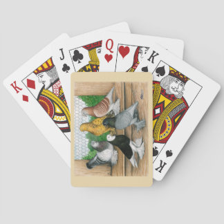West of England Tumbler Pigeons  Playing Cards