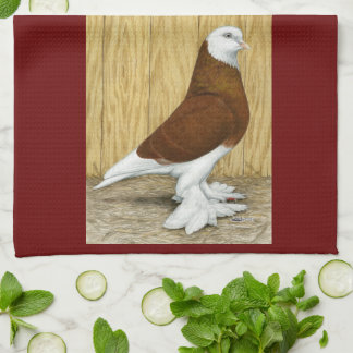 West of England Tumbler Red Baldhead Tea Towel